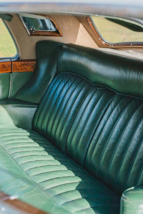 Rolls Royce Cloud dark green leather passenger seat