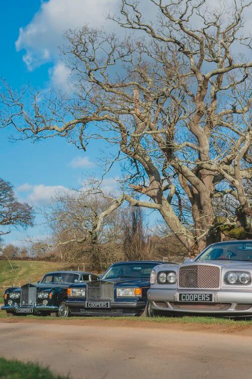 Coopers cars parked up